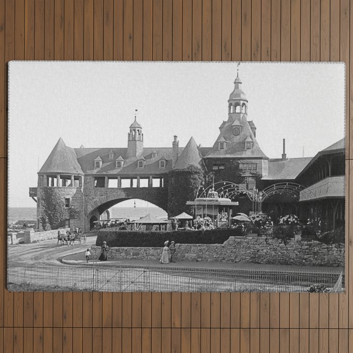 1890 Narragansett Towers & Casino, Narragansett, Rhode Island Outdoor Rug