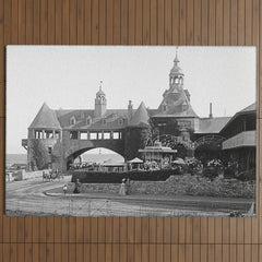 1890 Narragansett Towers & Casino, Narragansett, Rhode Island Outdoor Rug