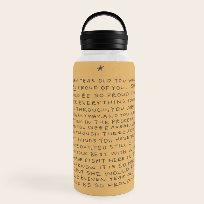 11 year old would be so proud of you Water Bottle
