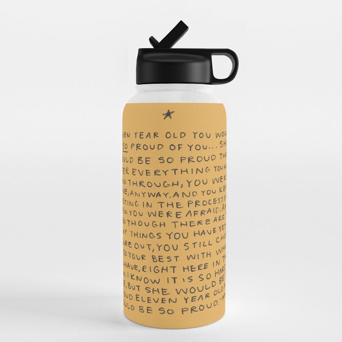 11 year old would be so proud of you Water Bottle