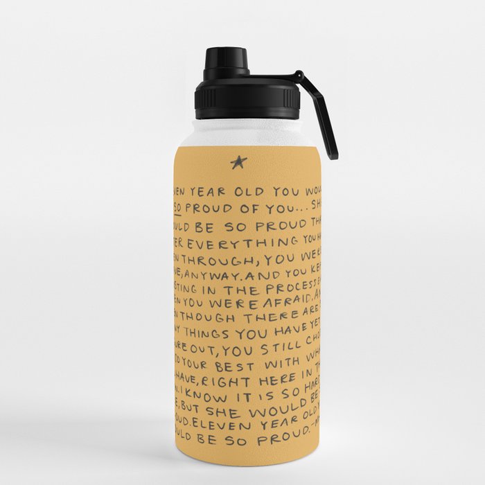 11 year old would be so proud of you Water Bottle
