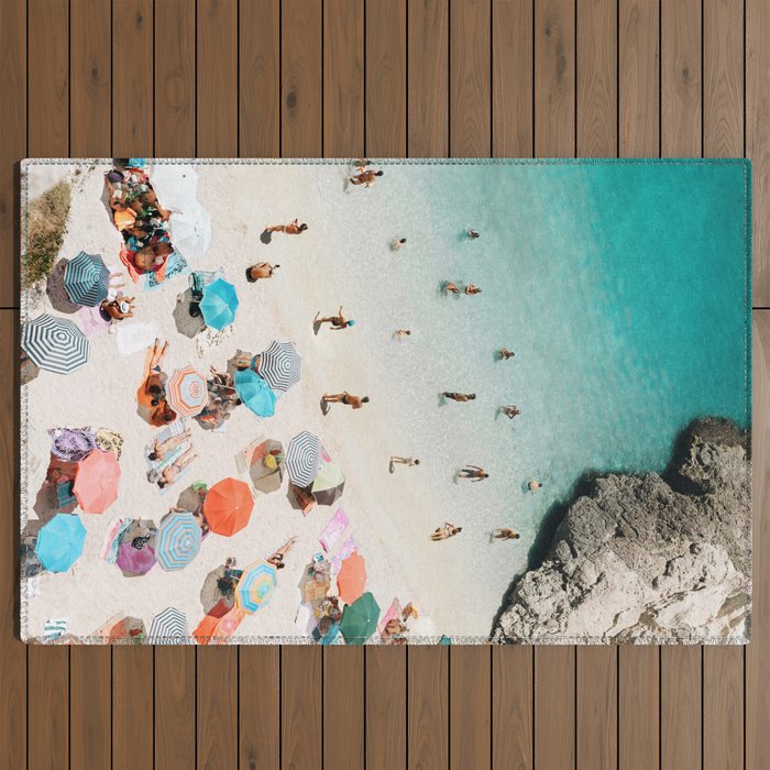 A Day At The Beach Outdoor Rug