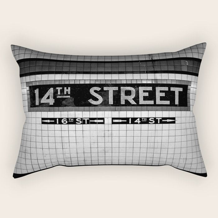 14th Street Rectangular Pillow
