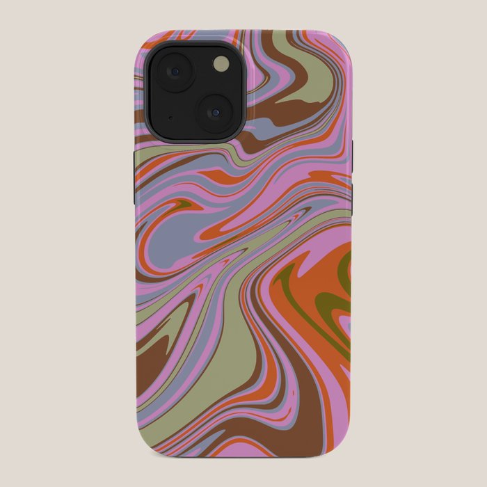 70s Psychedelic Swirl iPhone Case