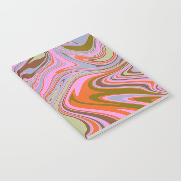 70s Psychedelic Swirl Notebook