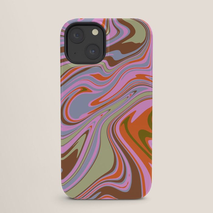 70s Psychedelic Swirl iPhone Case