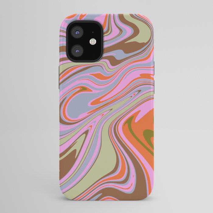 70s Psychedelic Swirl iPhone Case