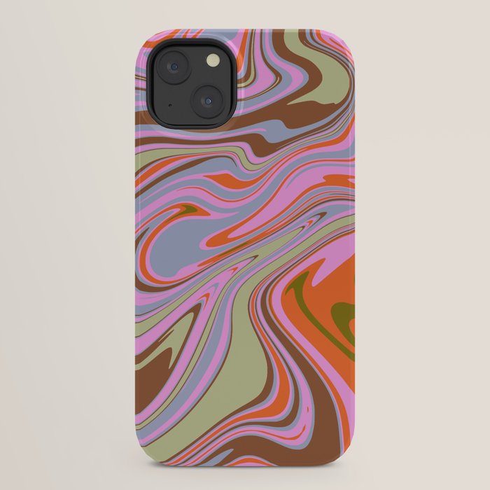 70s Psychedelic Swirl iPhone Case