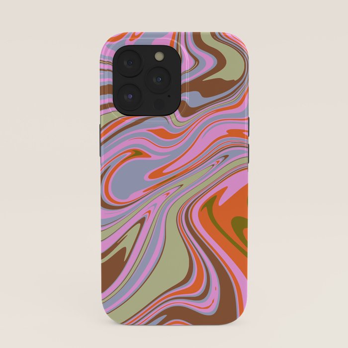 70s Psychedelic Swirl iPhone Case