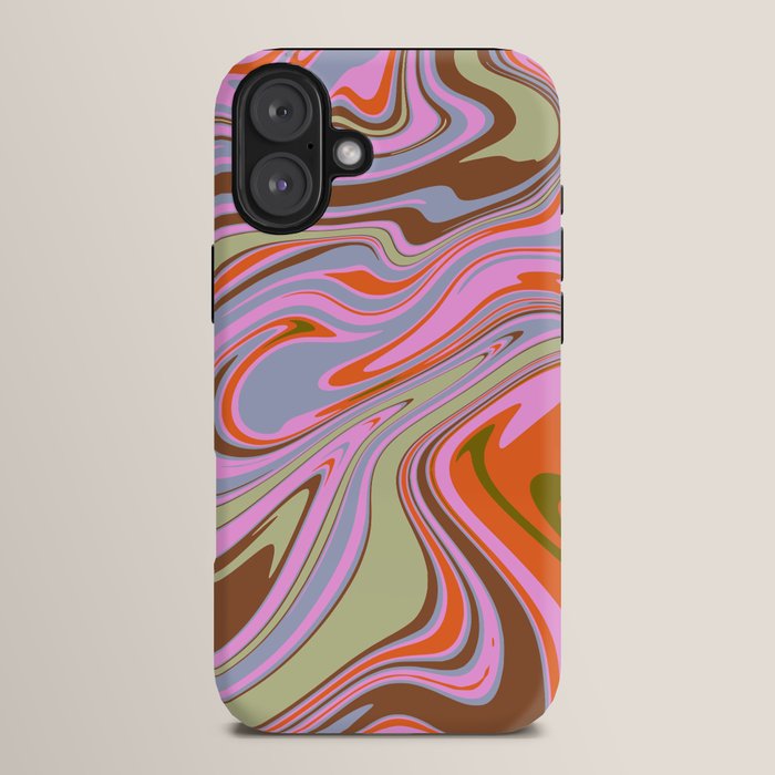 70s Psychedelic Swirl iPhone Case