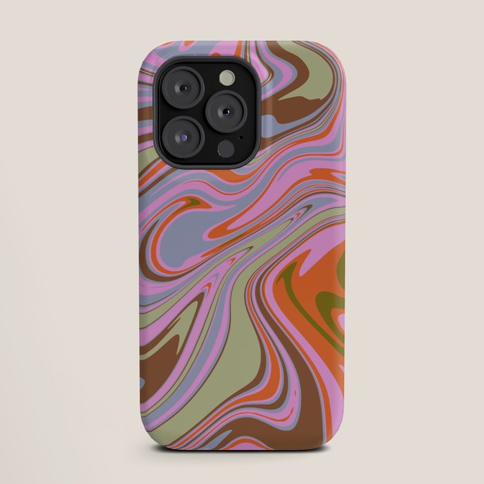 70s Psychedelic Swirl iPhone Case