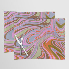 70s Psychedelic Swirl Placemat