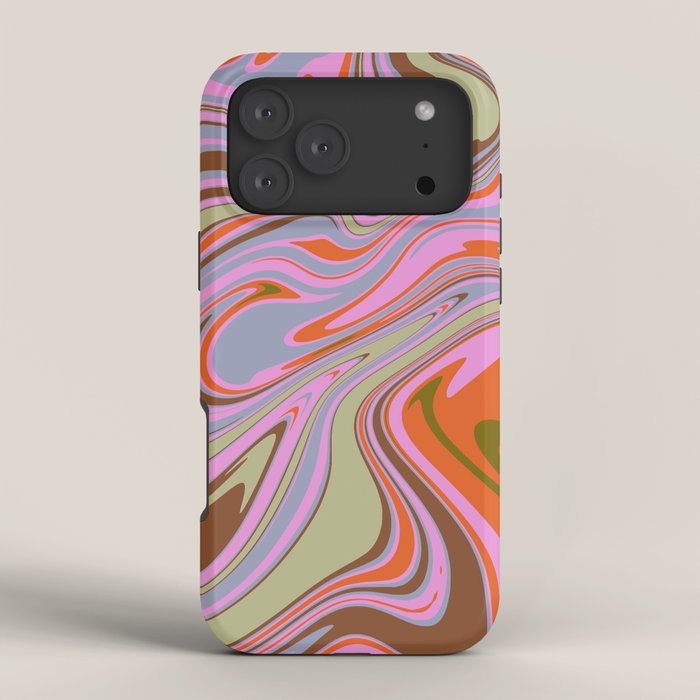 70s Psychedelic Swirl iPhone Case