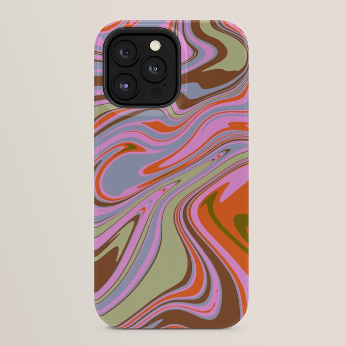 70s Psychedelic Swirl iPhone Case