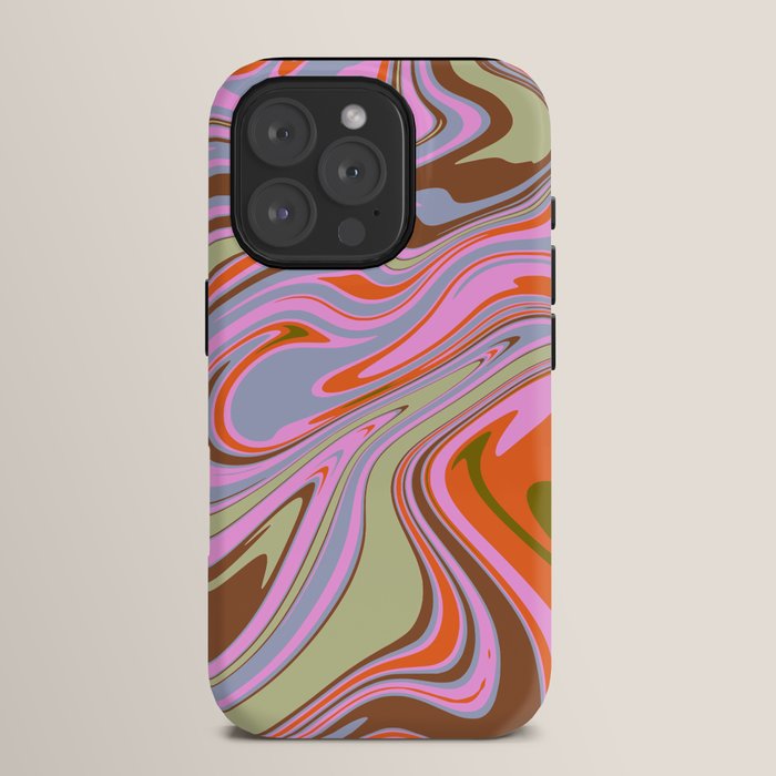 70s Psychedelic Swirl iPhone Case