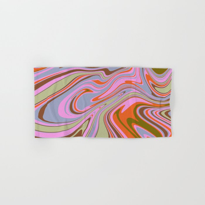 70s Psychedelic Swirl Bath Towel