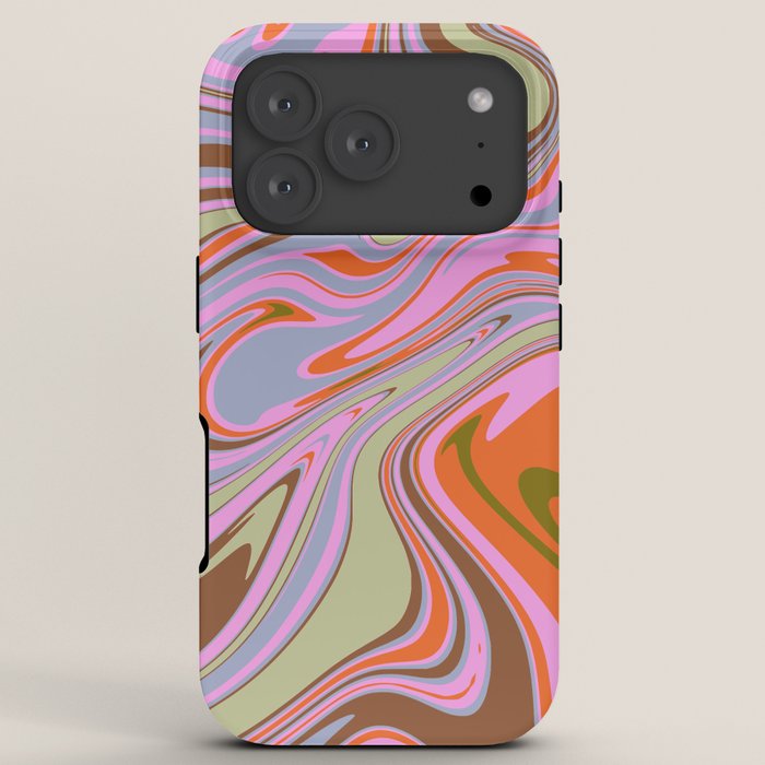70s Psychedelic Swirl iPhone Case