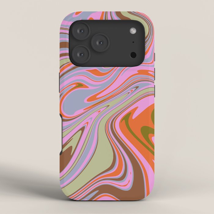 70s Psychedelic Swirl iPhone Case