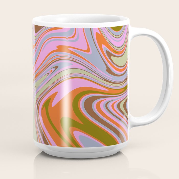70s Psychedelic Swirl Coffee Mug