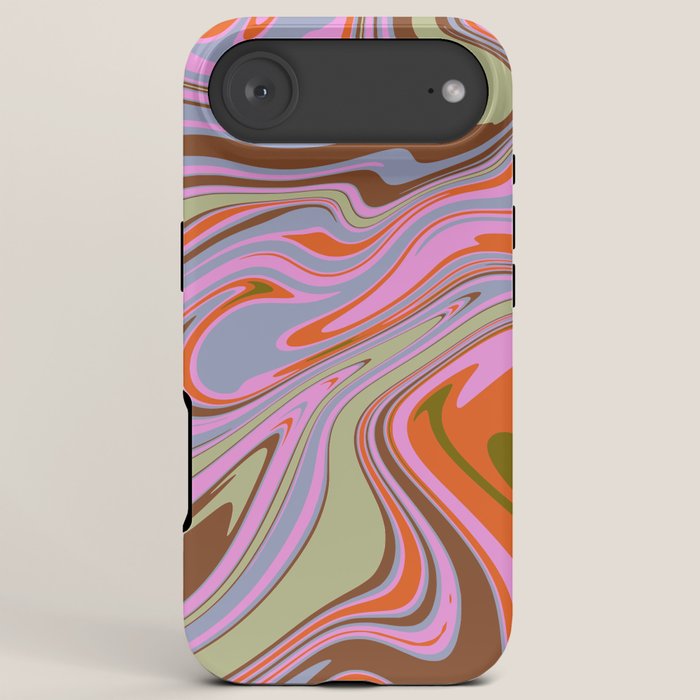 70s Psychedelic Swirl iPhone Case