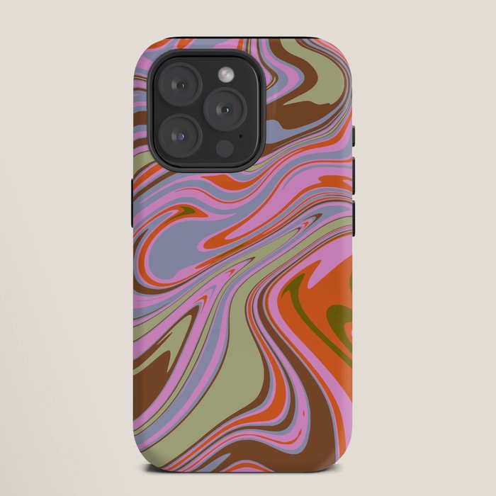 70s Psychedelic Swirl iPhone Case