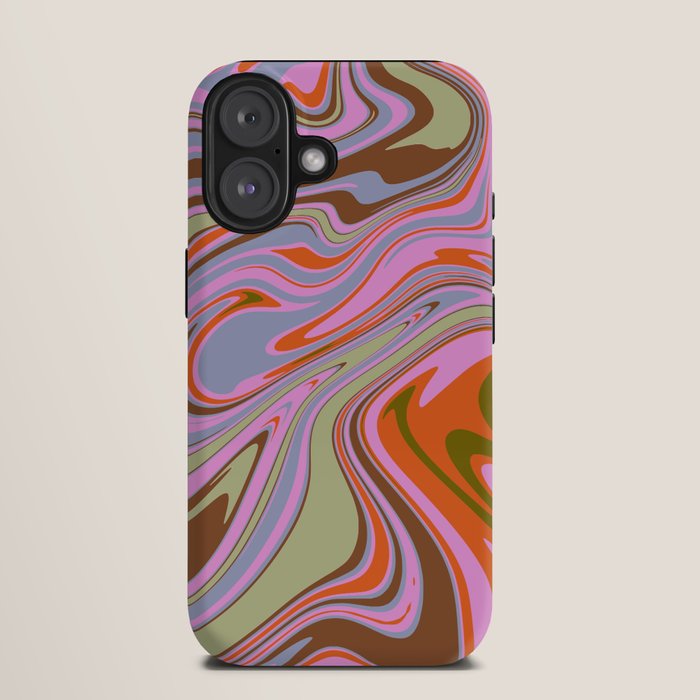 70s Psychedelic Swirl iPhone Case
