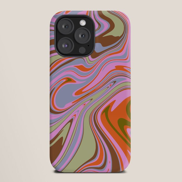 70s Psychedelic Swirl iPhone Case