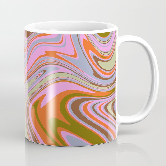 70s Psychedelic Swirl Coffee Mug