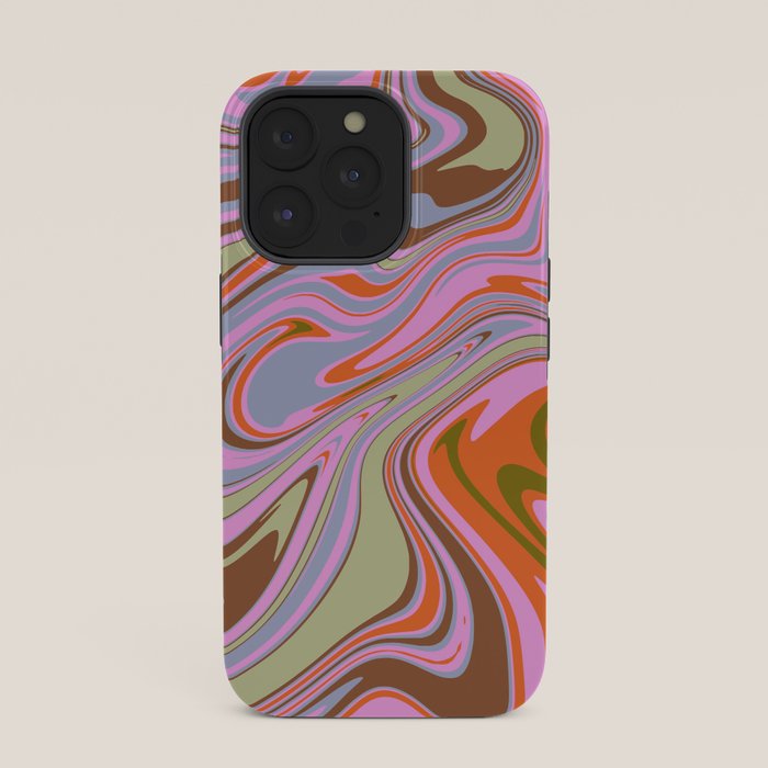 70s Psychedelic Swirl iPhone Case