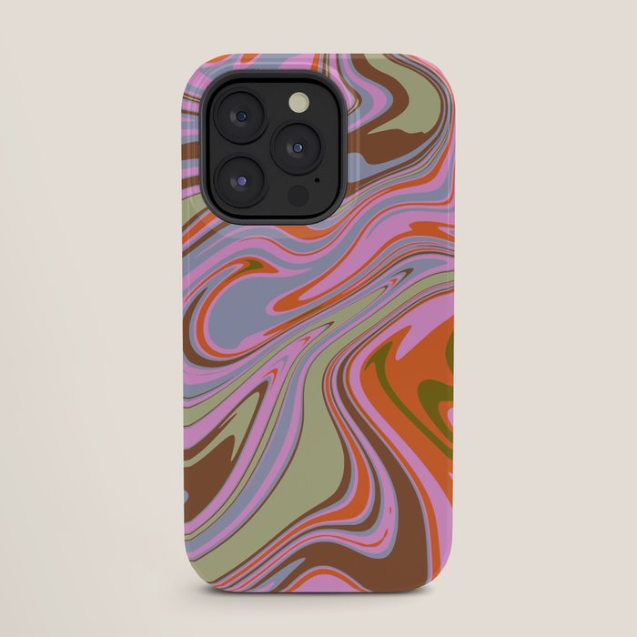 70s Psychedelic Swirl iPhone Case