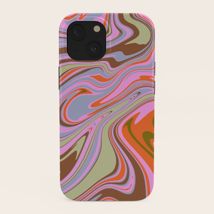 70s Psychedelic Swirl iPhone Case