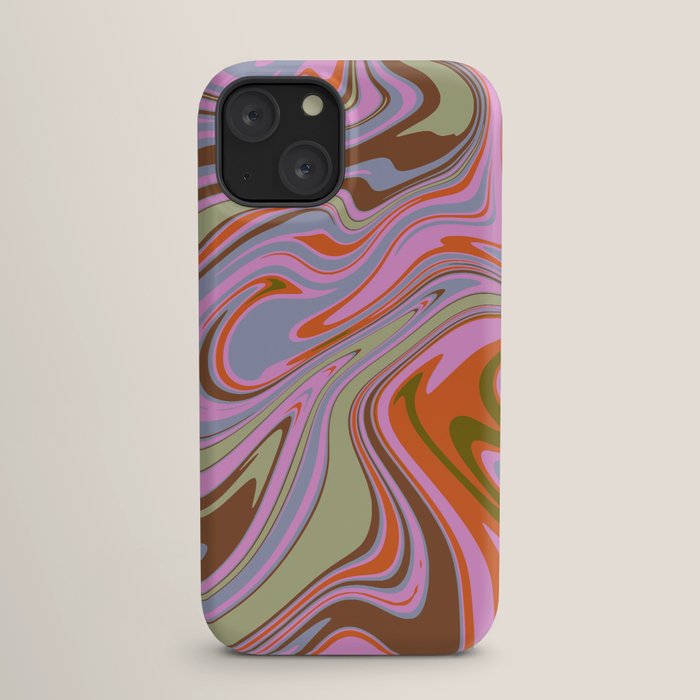 70s Psychedelic Swirl iPhone Case