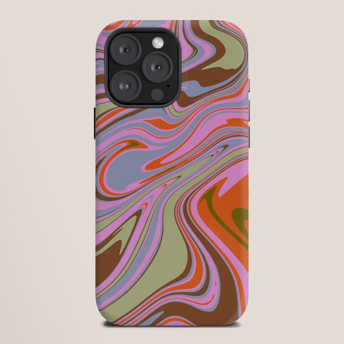 70s Psychedelic Swirl iPhone Case