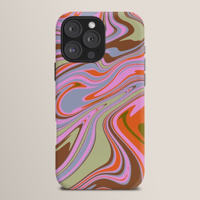 70s Psychedelic Swirl iPhone Case
