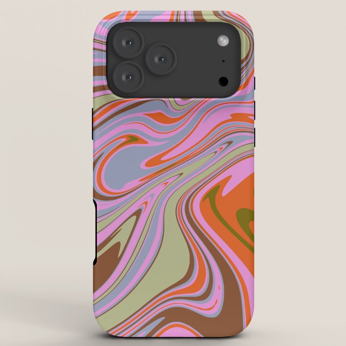 70s Psychedelic Swirl iPhone Case