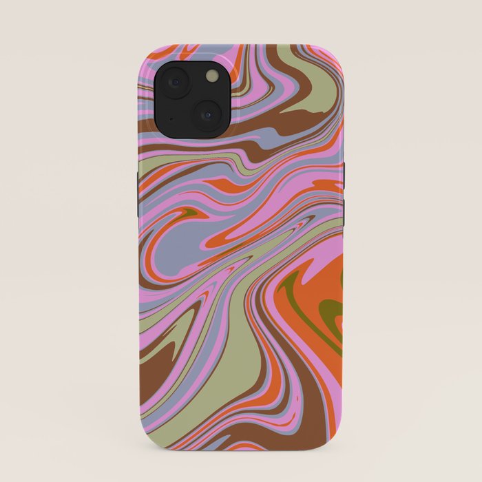 70s Psychedelic Swirl iPhone Case