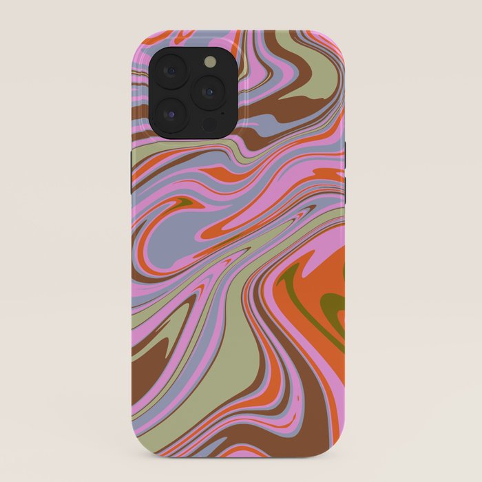 70s Psychedelic Swirl iPhone Case