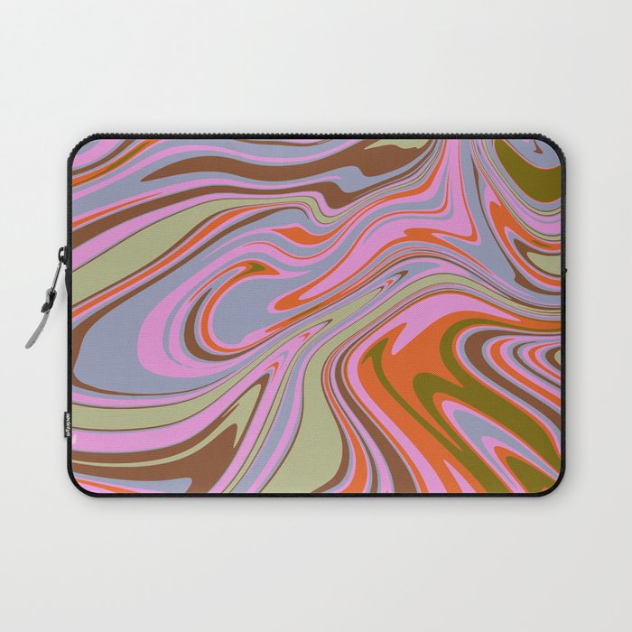 70s Psychedelic Swirl Laptop Sleeve