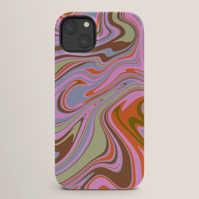 70s Psychedelic Swirl iPhone Case