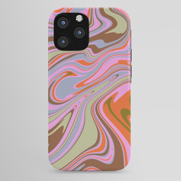 70s Psychedelic Swirl iPhone Case
