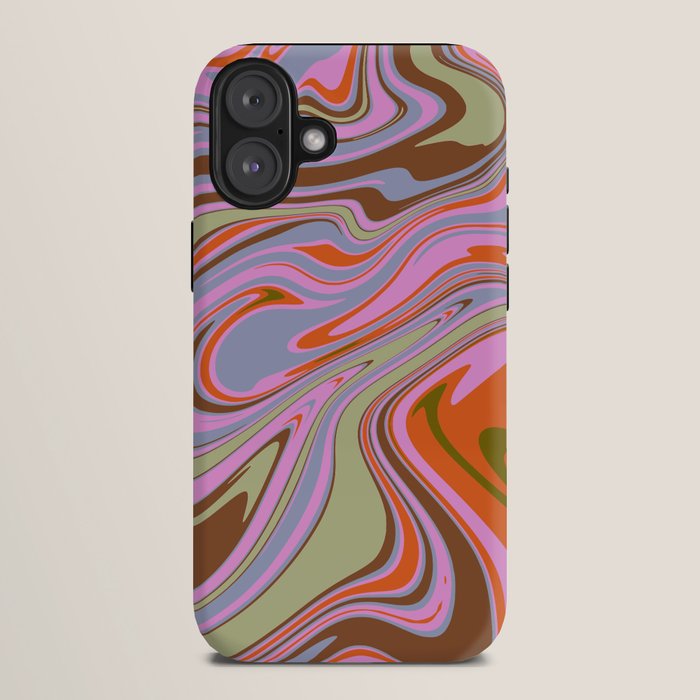 70s Psychedelic Swirl iPhone Case