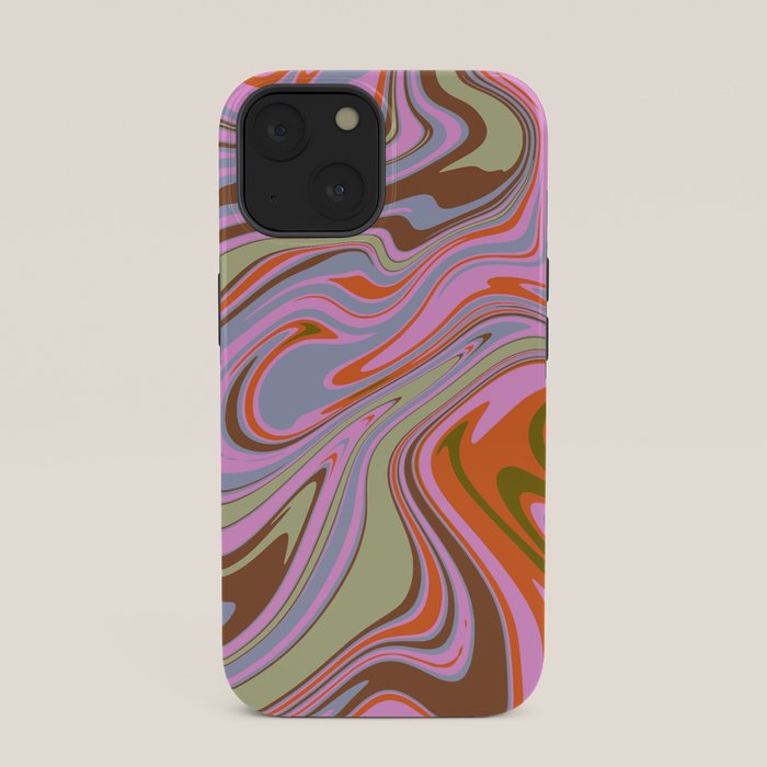 70s Psychedelic Swirl iPhone Case