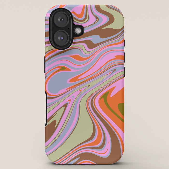 70s Psychedelic Swirl iPhone Case