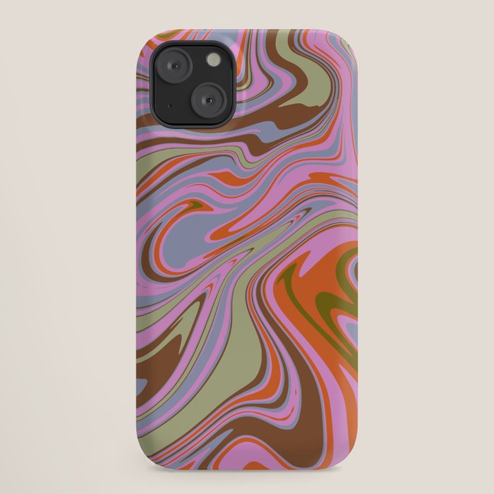 70s Psychedelic Swirl iPhone Case