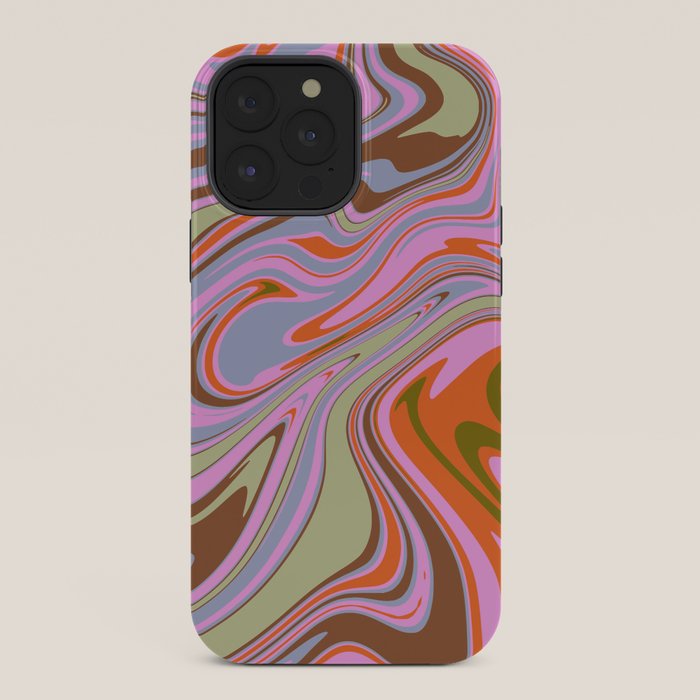 70s Psychedelic Swirl iPhone Case