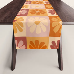 70's Daisy Bloom  Table Runner