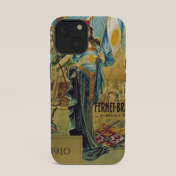1910 Fernet Branca Liqueur Aperitif Advertisement Poster Print iPhone Case