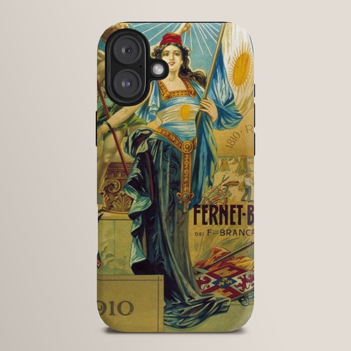 1910 Fernet Branca Liqueur Aperitif Advertisement Poster Print iPhone Case