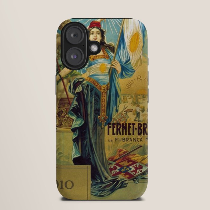 1910 Fernet Branca Liqueur Aperitif Advertisement Poster Print iPhone Case