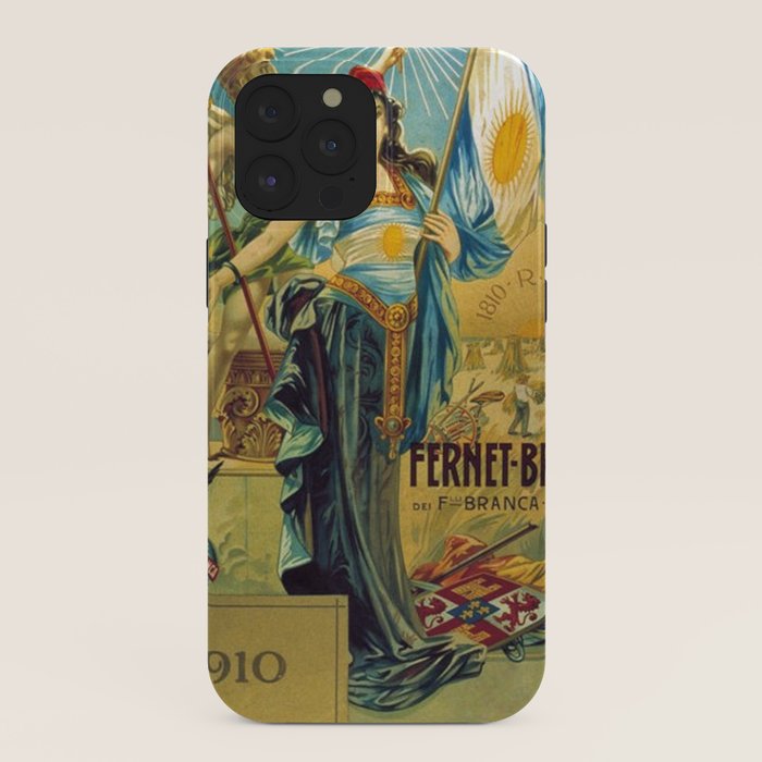 1910 Fernet Branca Liqueur Aperitif Advertisement Poster Print iPhone Case